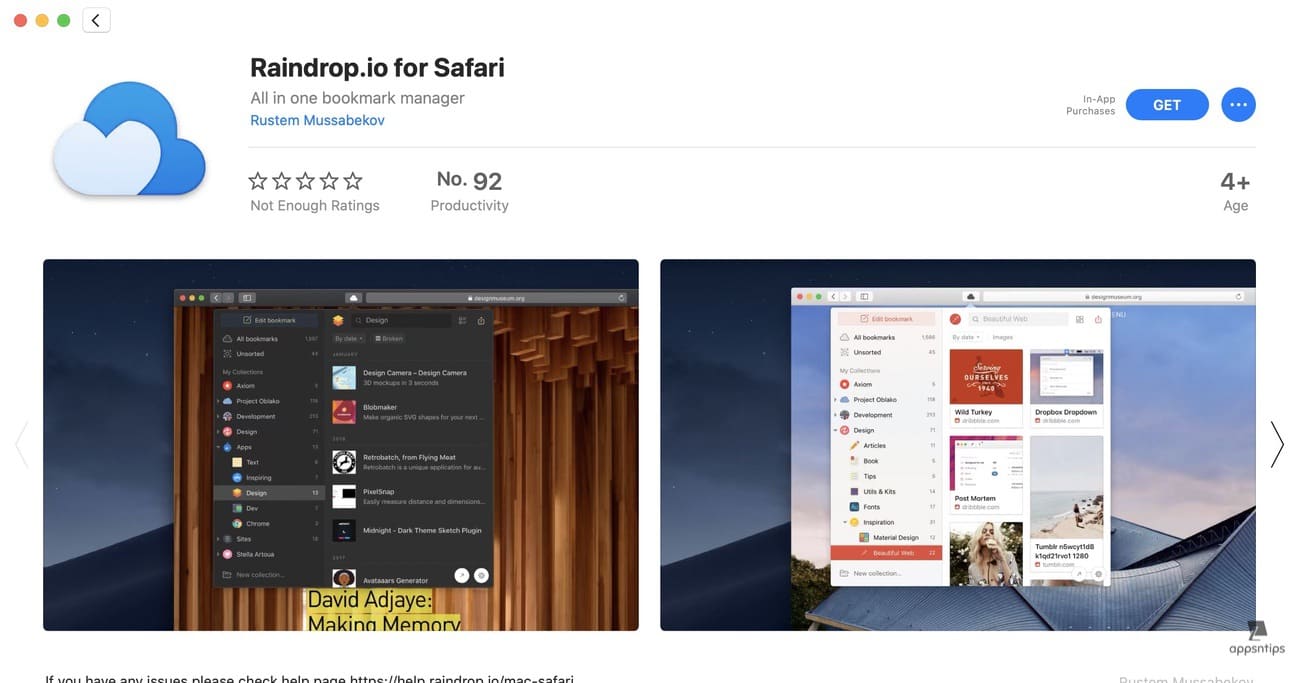 13. Raindrop.io for Safari