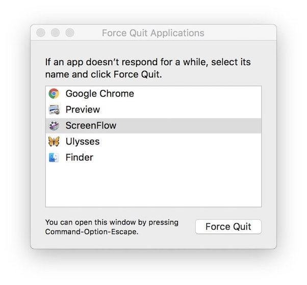 how to quit apps on macbook air