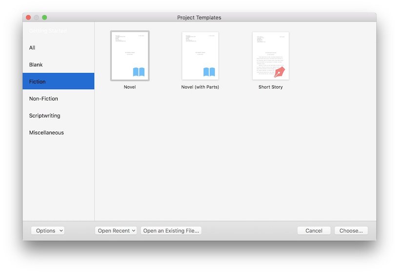 scrivener for mac and pc