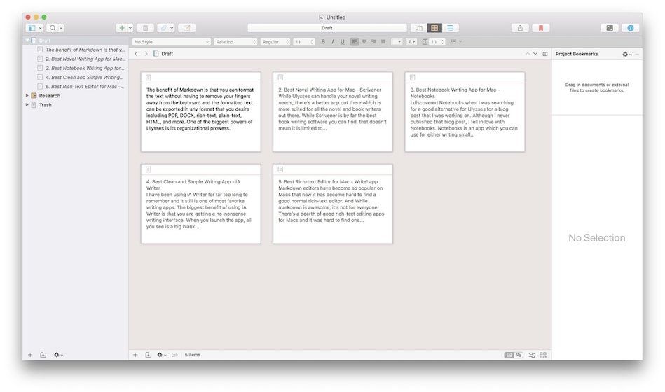 best mac computer apps for writing in blog or journal