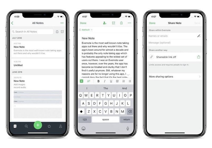 4. Evernote - Best Note-taking App for Collaboration and Research