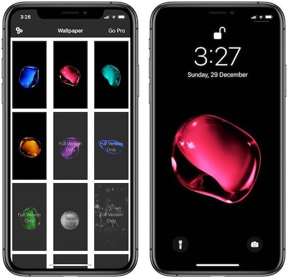 9. Black Lite - Live Wallpapers