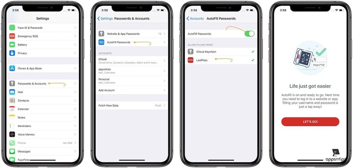 How to Enable Password Autofill in Apps and Safar on iOS | appsntips