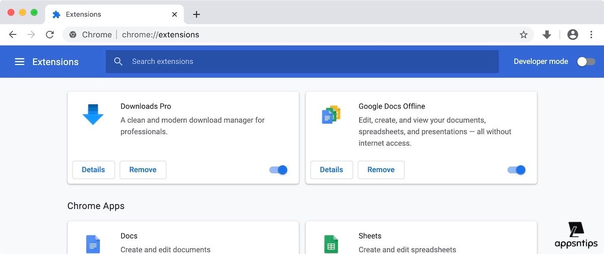 google chrome download manager