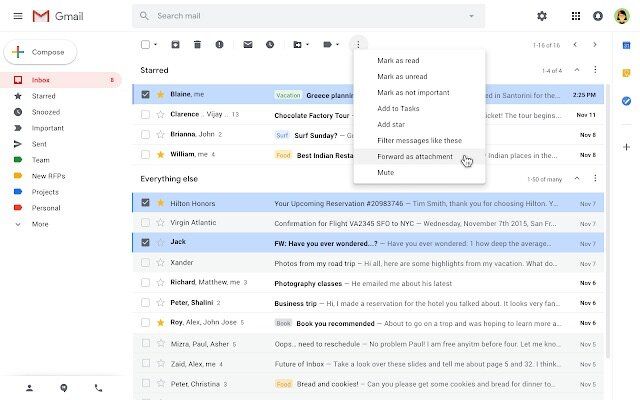 Gmail Now Allows Users to Send Emails as Attachment in Emails