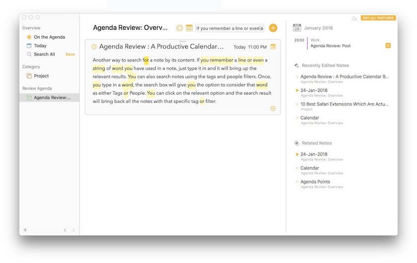 agenda app for mac review