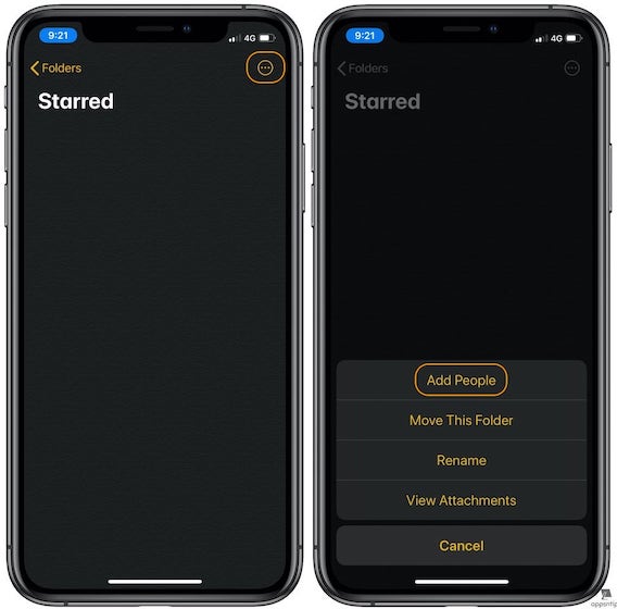 Sharing Folders in Apple Notes App on iPhones and iPads 4