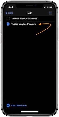 Show Completed Reminders on iPhone in iOS 13 - 3