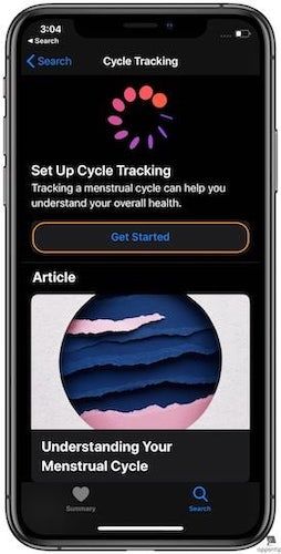 Steps to Set up Period Tracking in Apple Health in iOS 13 - 2