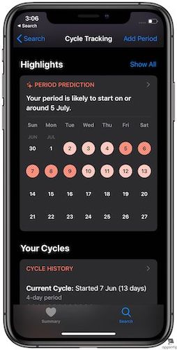 Using Cycle Tracking in Apple Health on Your iPhone 3