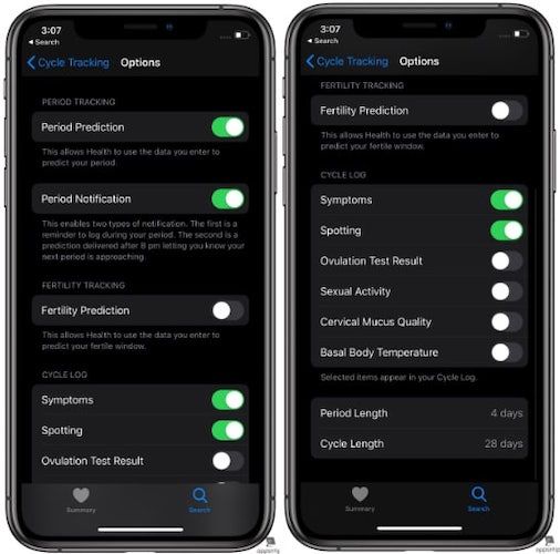 Using Cycle Tracking in Apple Health on Your iPhone 6