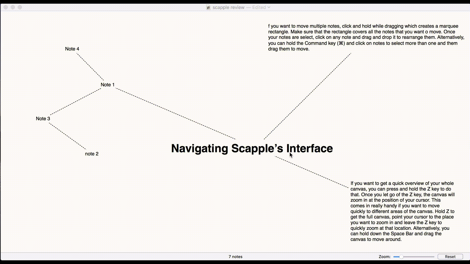 scapple grid snap