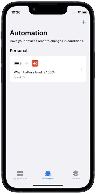 Create Announce When Your iPhone Battery is Full Shortcut 6