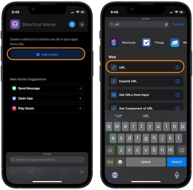 Shortcuts ios