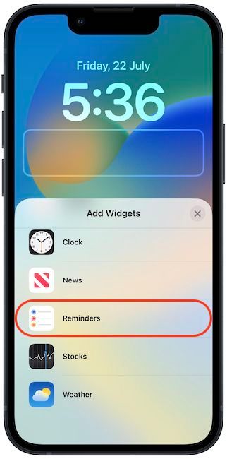 show upcoming reminders on iPhone lock screen 4