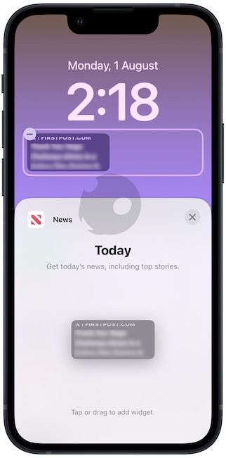 5. News widget