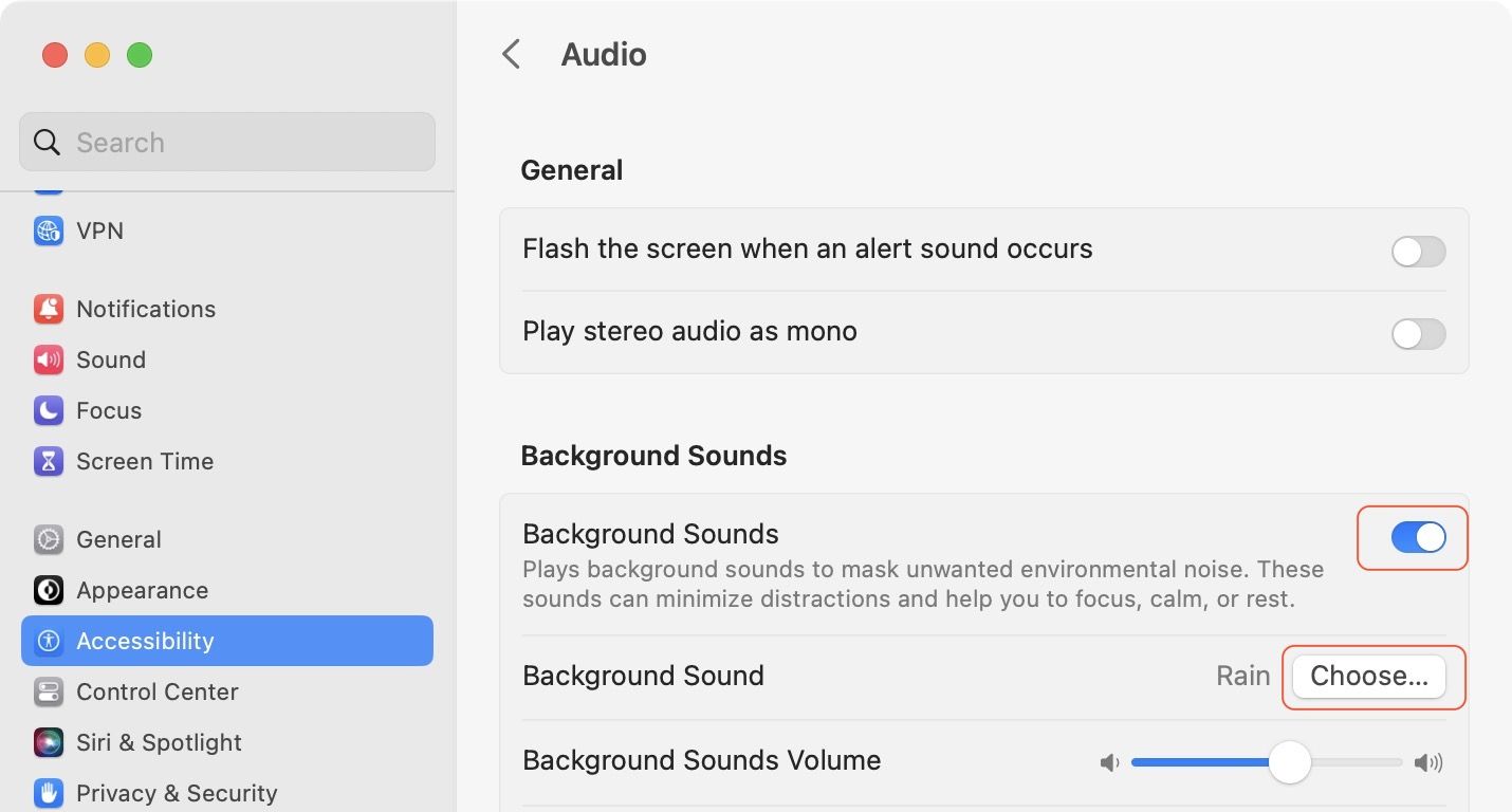 How to Play Ambient noise on Mac using Background Sounds | appsntips