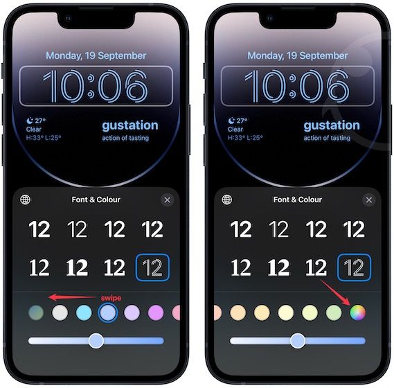 How To Change Lock Screen Time Font And Color On IPhone Appsntips