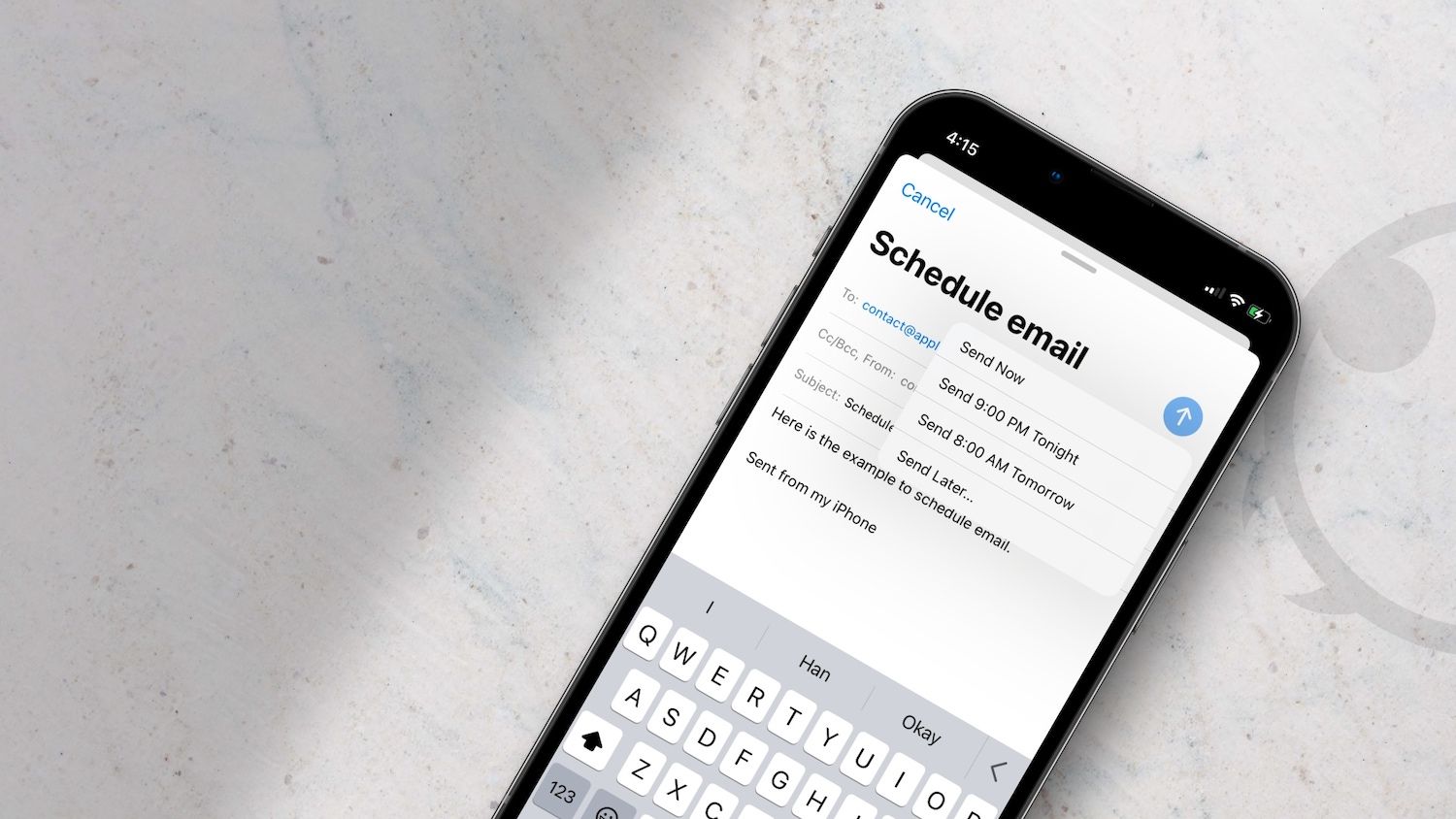 How To Schedule Email On IPhone Using Mail App Appsntips