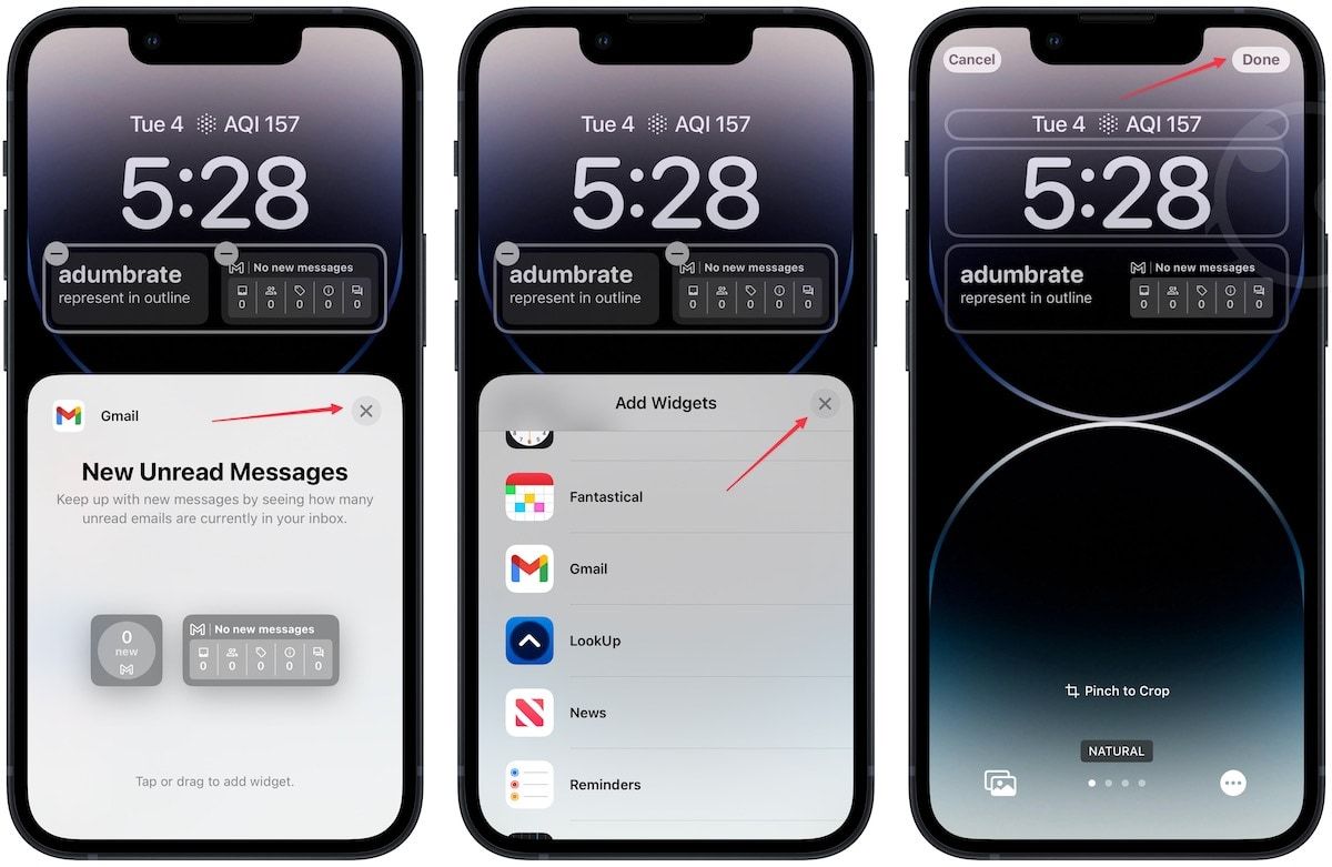 Add Gmail widget to iPhone Lock Screen 6