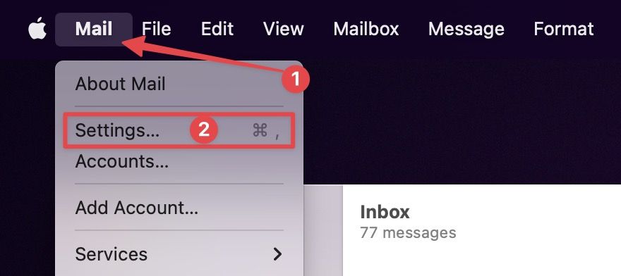 apple mail follow up message