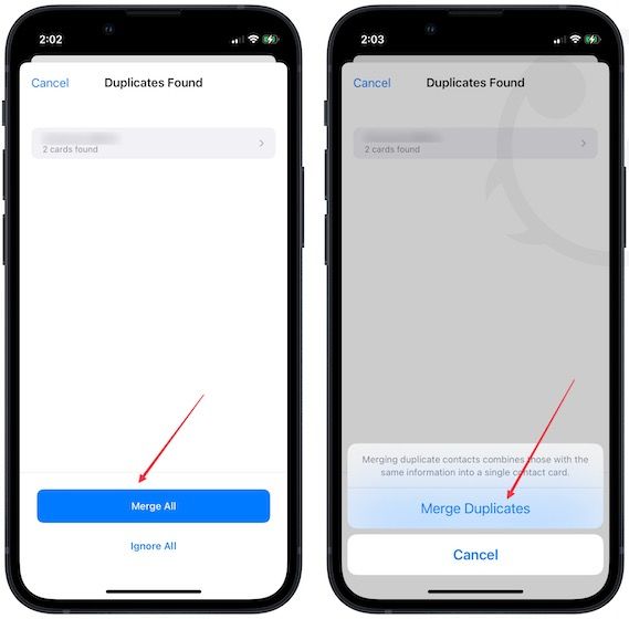 How to Merge Duplicate Contacts on iPhone | appsntips