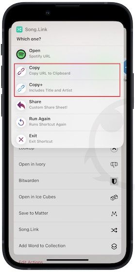 Share.Link copy button shortcut