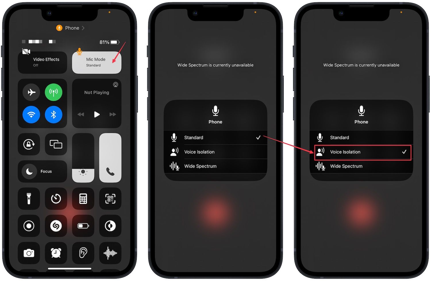 How to enable voice isolation to improve call quality on iPhone