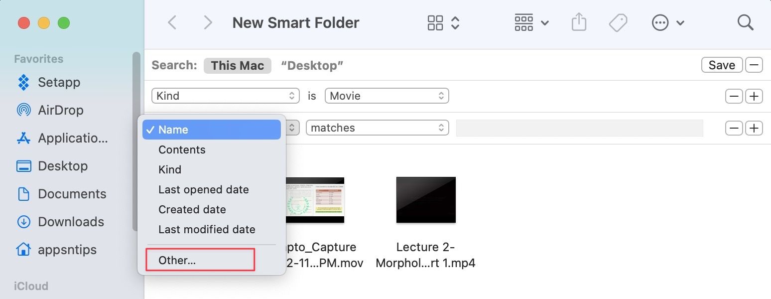 What Is a Smart Folder on Mac [with examples] appsntips