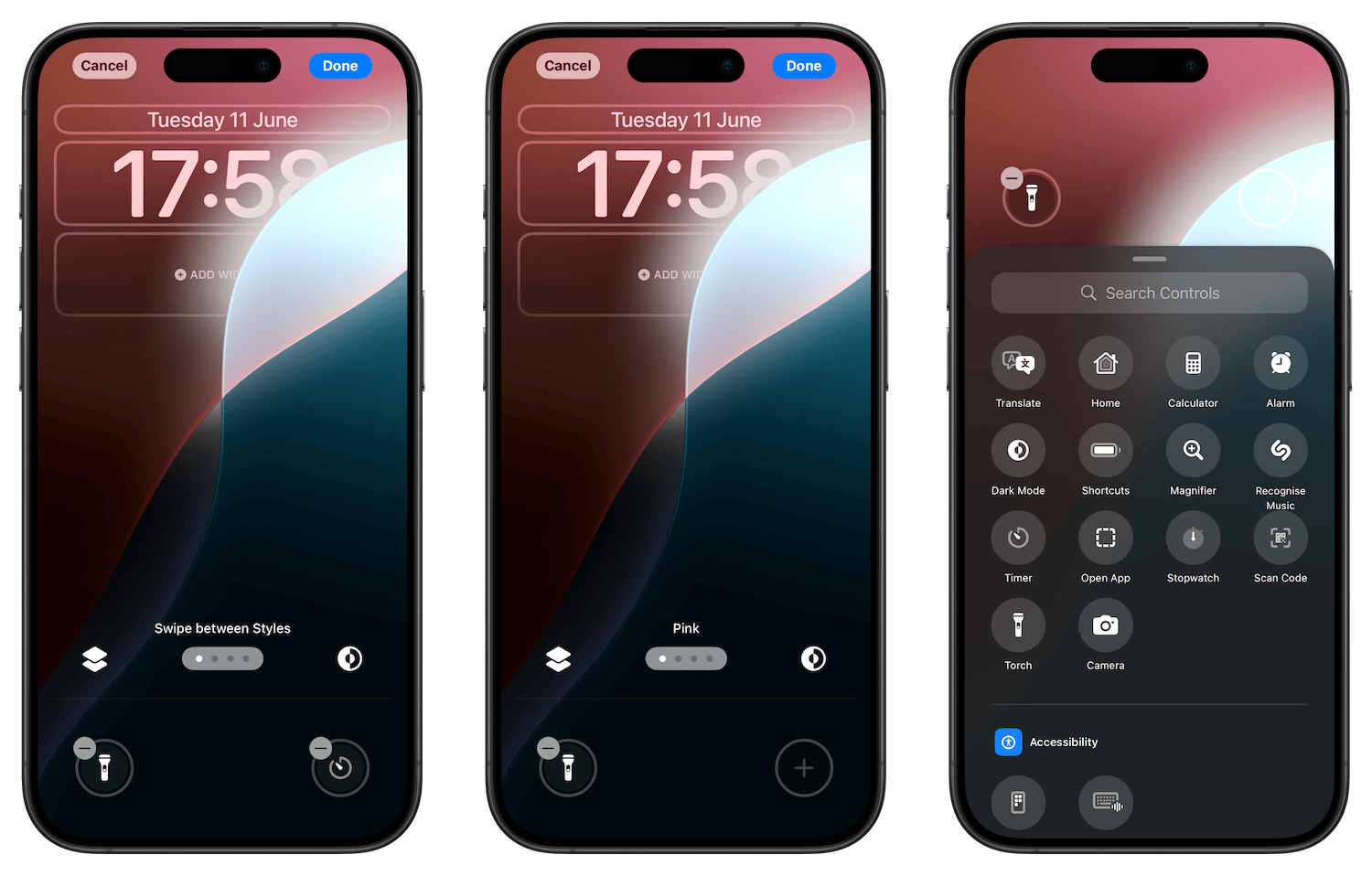 Lock screen customization in iOS 18