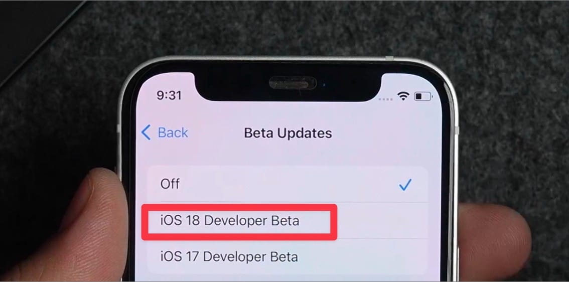 iOS 18 Developer Beta