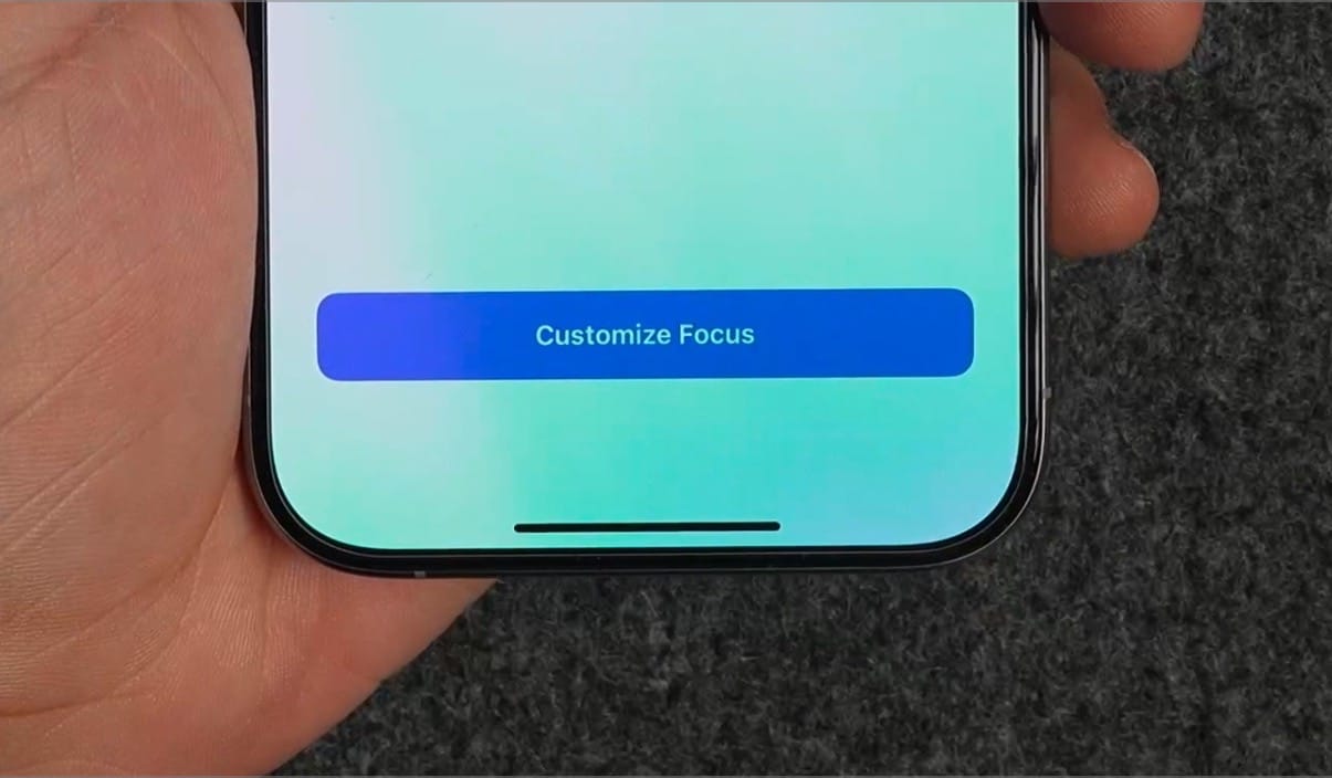 Customize Focus button