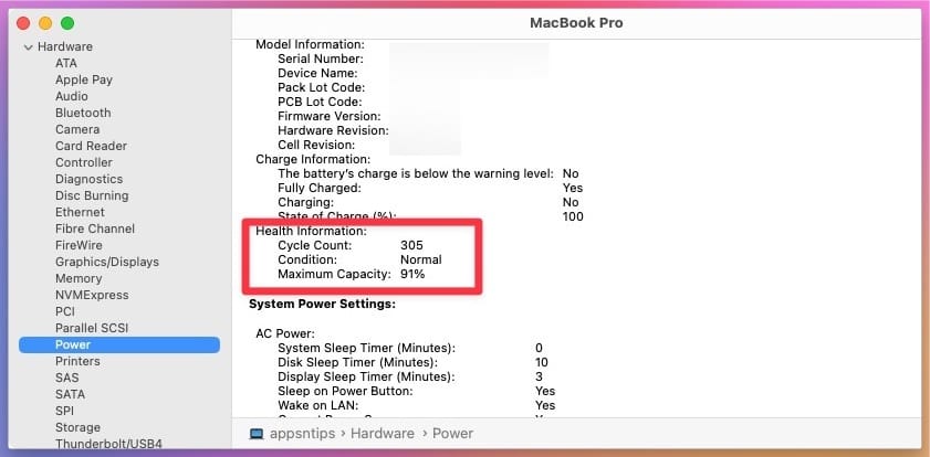 MacBook Pro Battery Stats 1 Year Later