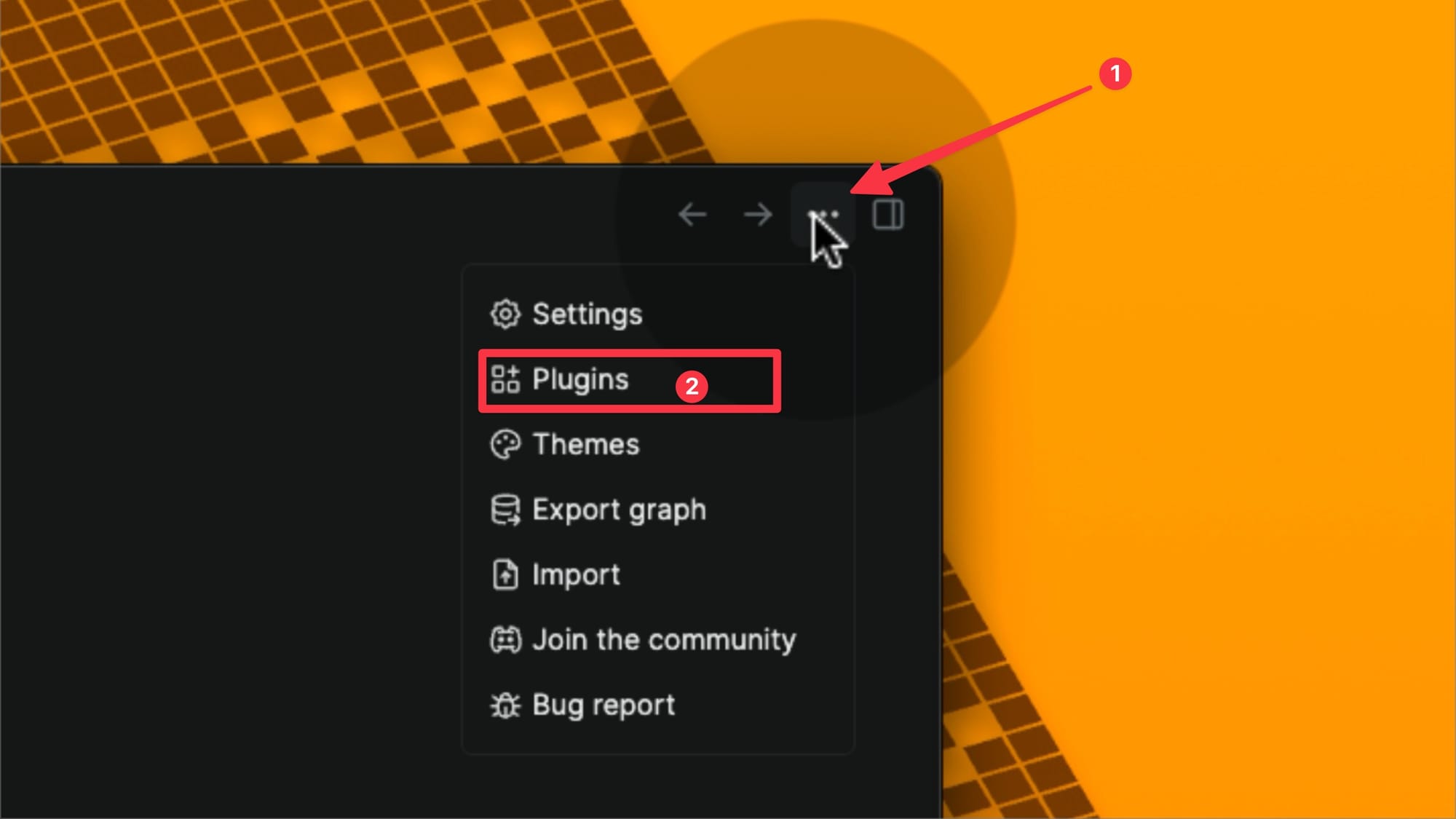 Open Plugins settings