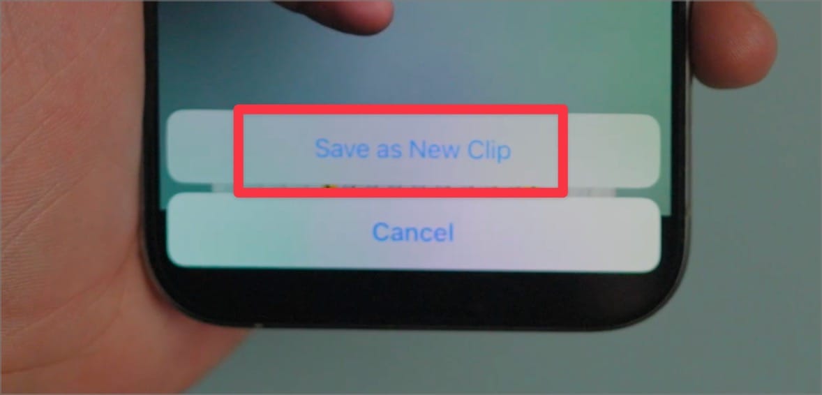 Save as New Clip