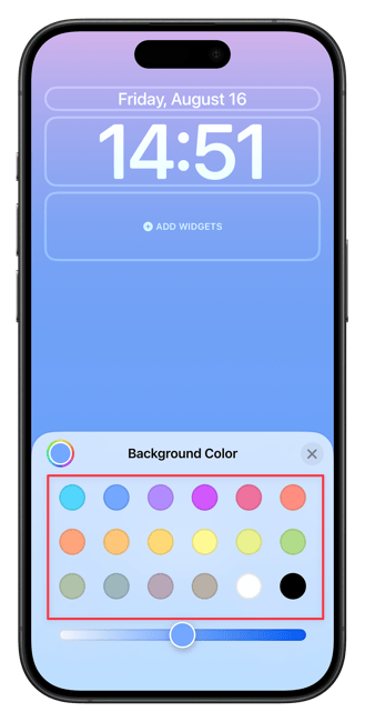 background color options