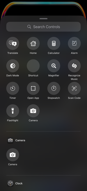 lock screen toggle options