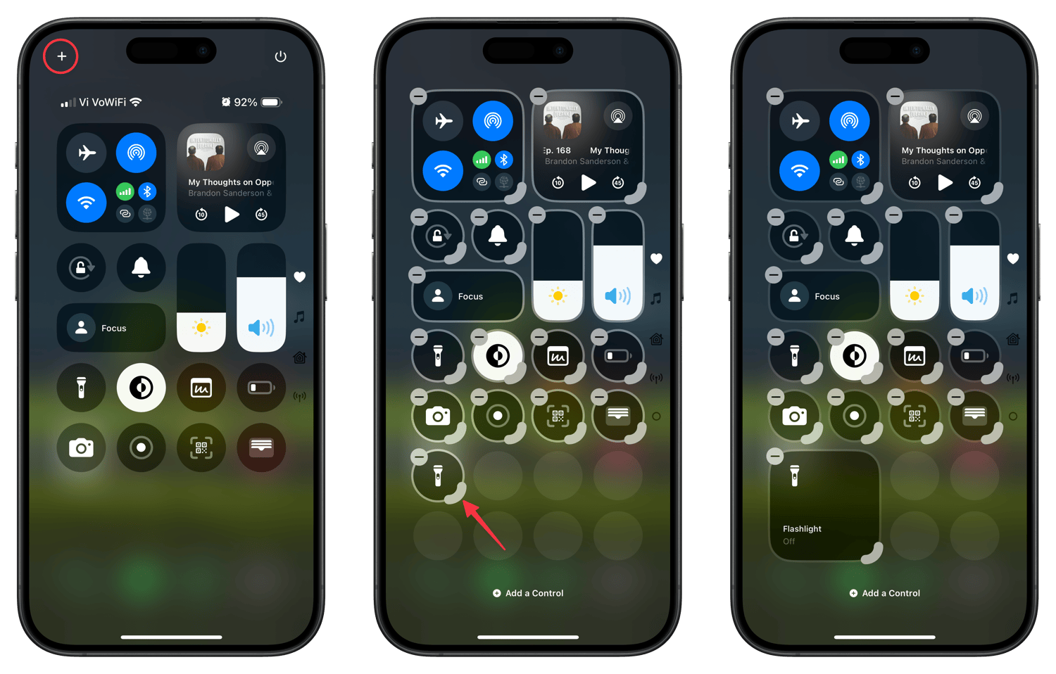 Resize Control Center toggles