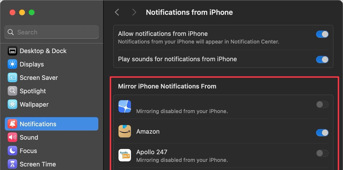 turning off iPhone app notifications