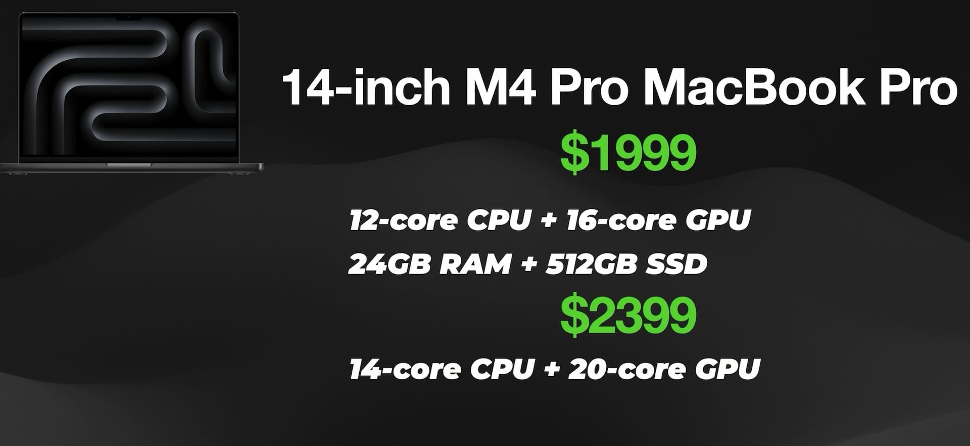 M4 Pro MacBook Pro prices