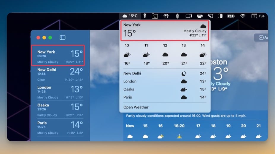 top location showing as primary in weather widget