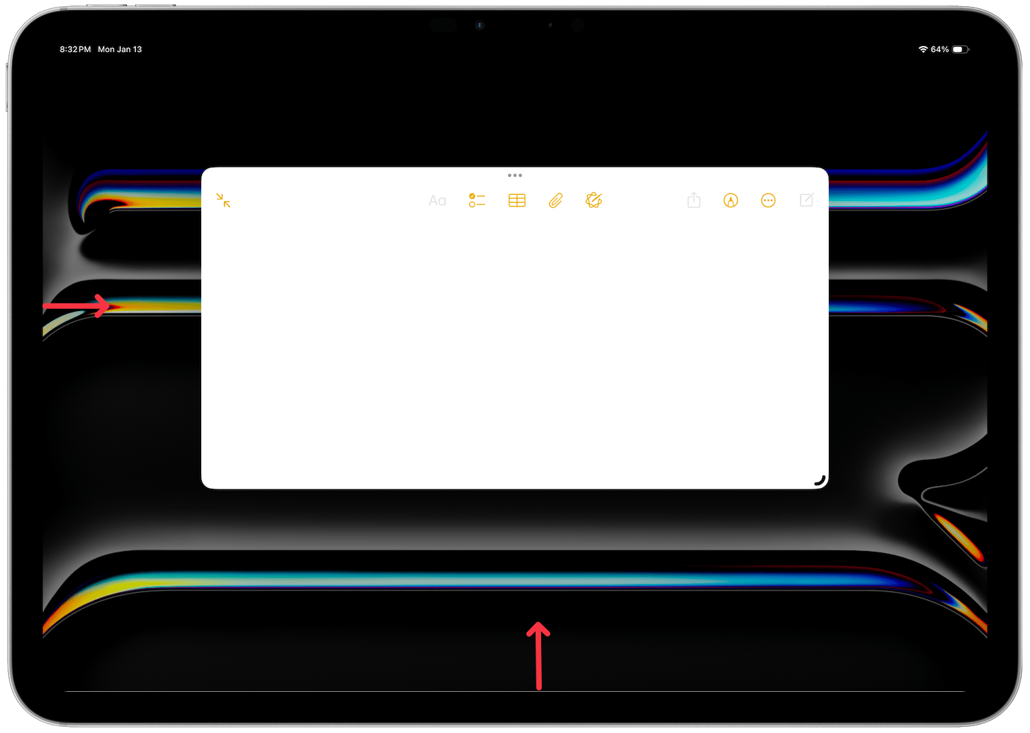 stage manager with hidden dock and recent stages