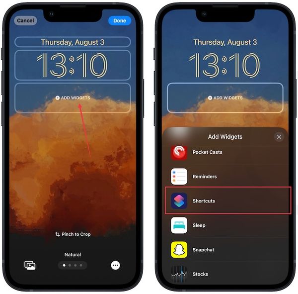 How to Add Shortcuts to Lock Screen on iPhone | appsntips