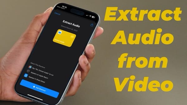 How to Extract Audio from Video on iPhone