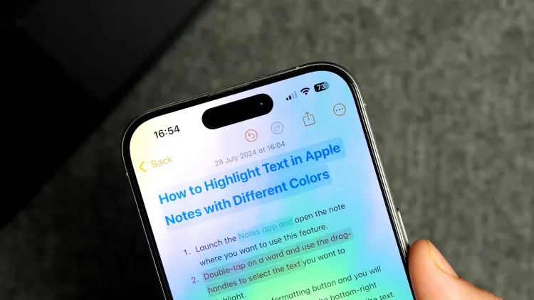 How to Highlight Text in Apple Notes with Different Colors