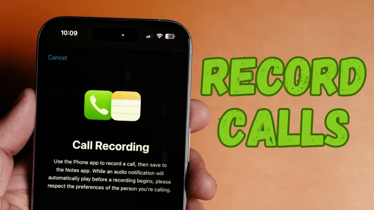 How to Record Calls on iPhone (iOS 18.1)