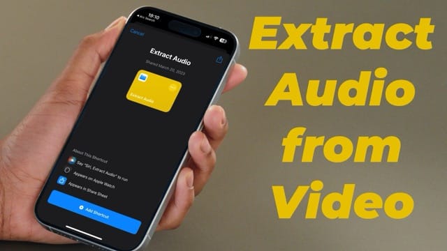 How to Extract Audio from Video on iPhone