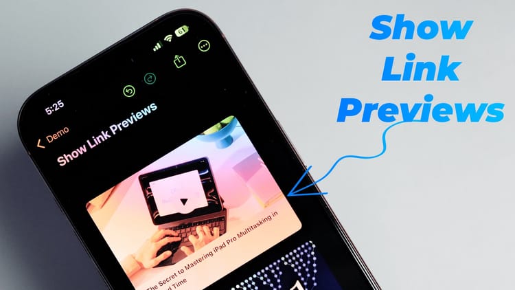How to Get Link Preview in Apple Notes on iPhone
