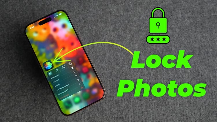 How to Lock Photos App on iPhone