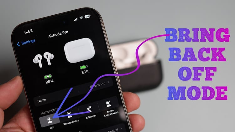 How to Turn Off Noise Cancellation on AirPods